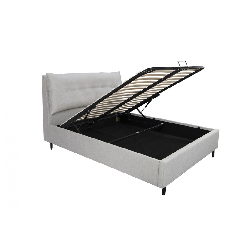 VL Avery Ottoman 4ft6 Double Bed Silver